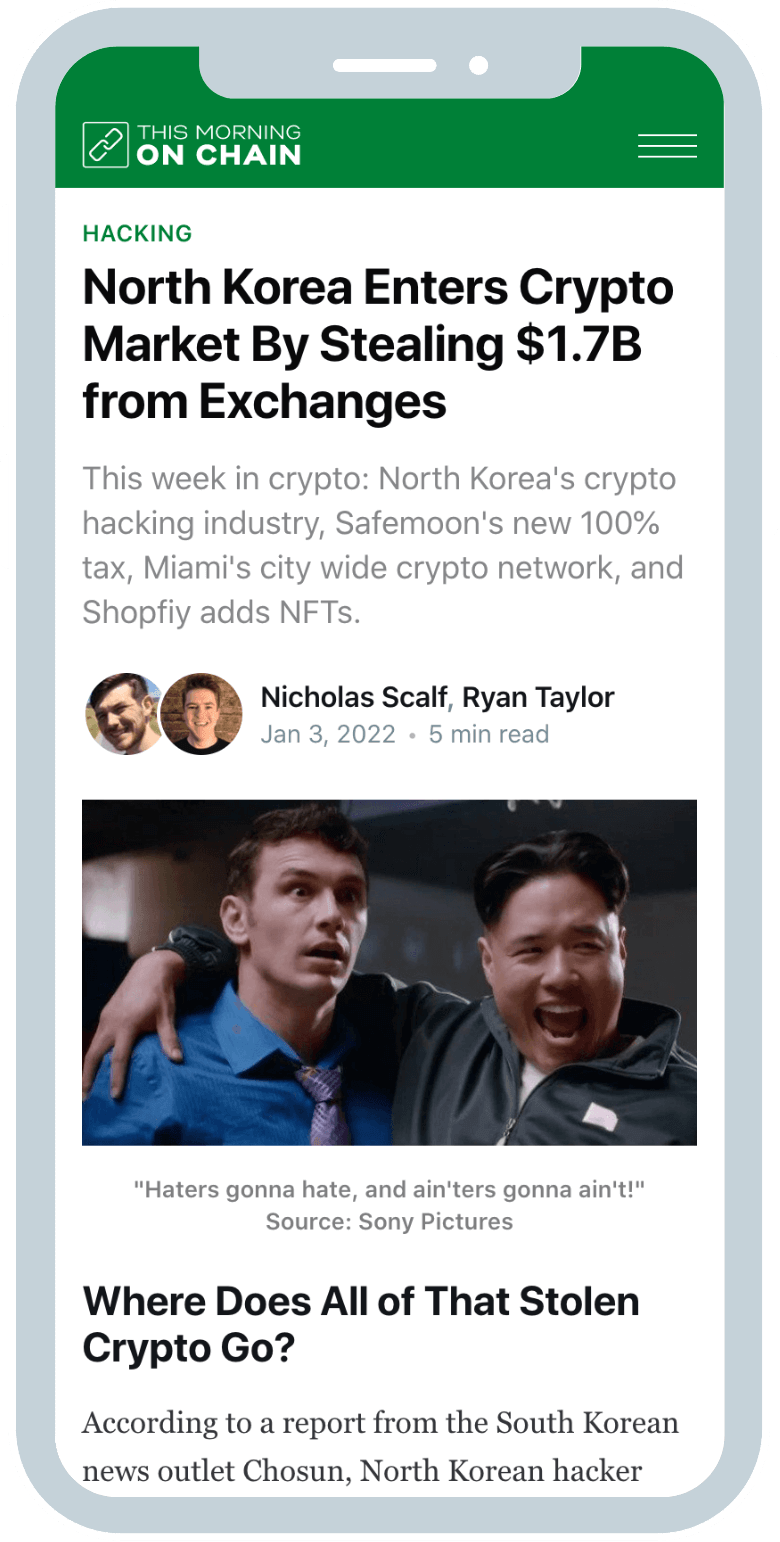 This Morning On Chain Newsletter