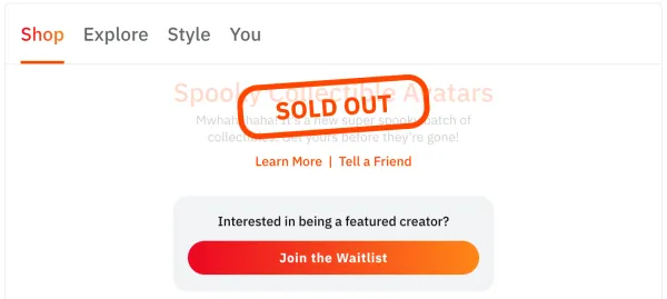 Reddit NFT collectible avatar marketplace sold out